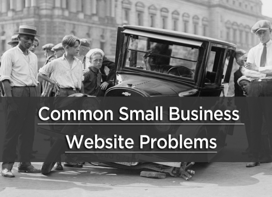 common small business website problems